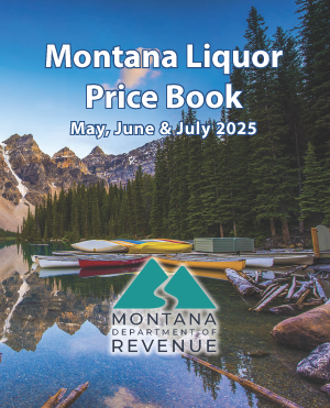 cover of liquor price book for May through July 2025