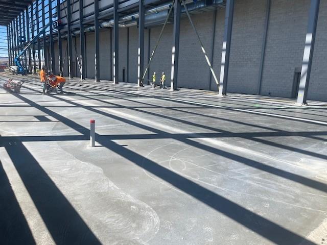 First half of slab poured