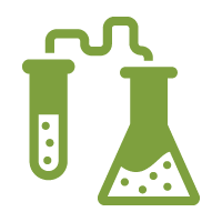 Icon of a test tube and beaker